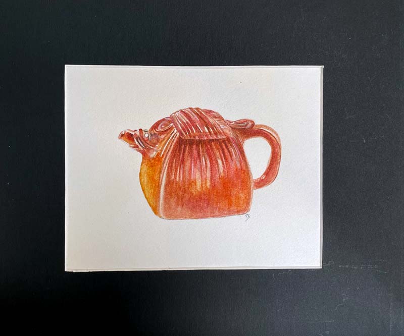 Teapots painting series by Kelli Fifield