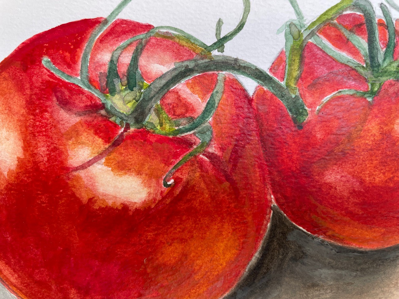 Tomatoes J (detail), by Kelli Fifield