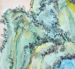 Mountains A (detail), by Kelli Fifield