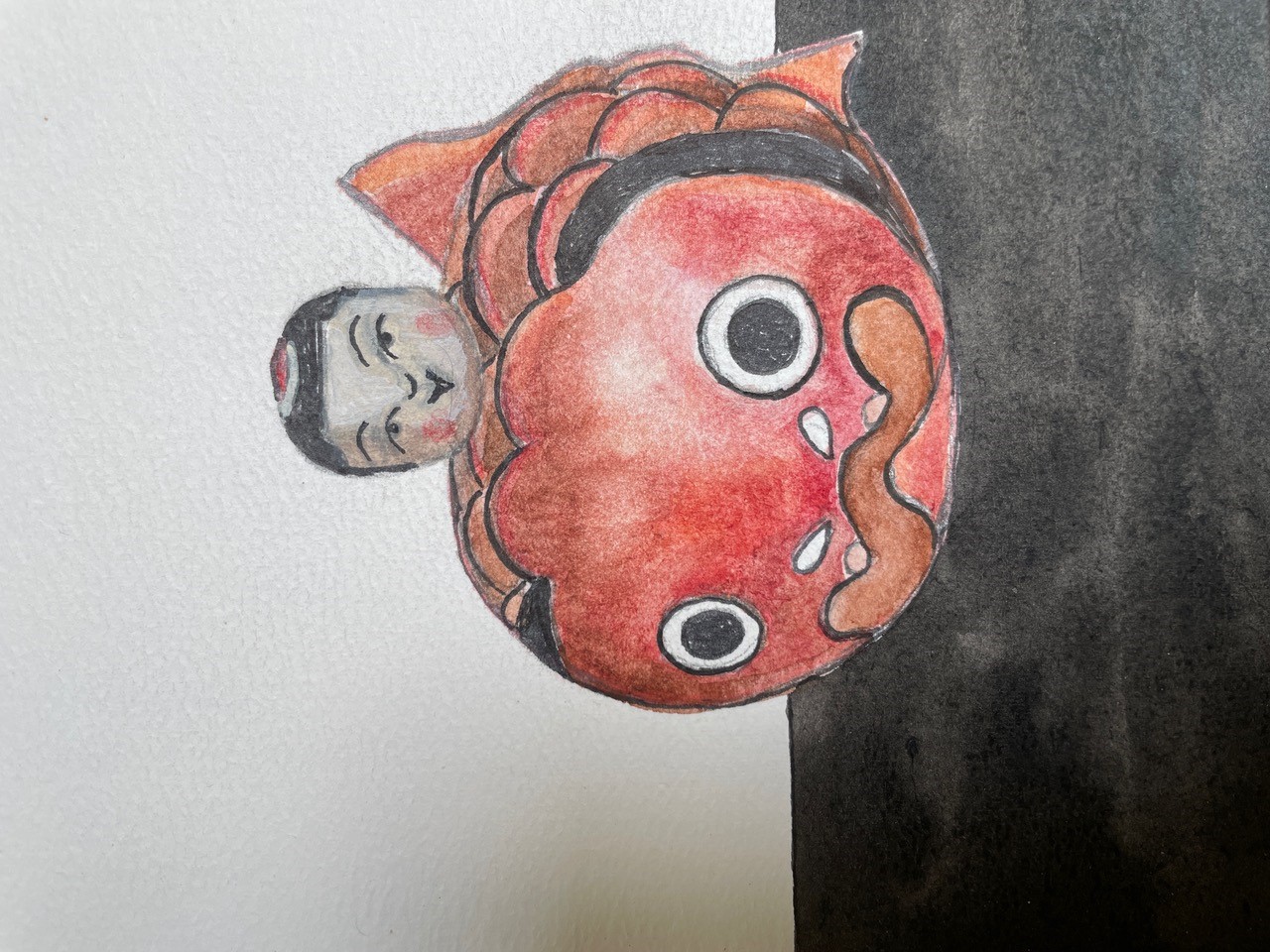 Red Fish N (detail), by Kelli Fifield